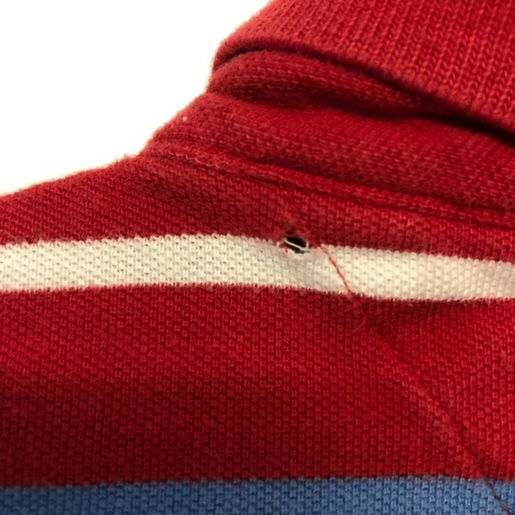 Tommy Hilfiger Red Striped Polo - Picture 6 of 6